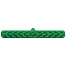 15.7" Green Polypropylene Vikan® UST Deck Scrub Brush with Stiff Polyester Bristles (Handle Sold Separately)