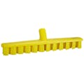 15.7" Yellow Polypropylene Vikan® UST Deck Scrub Brush with Stiff Polyester Bristles (Handle Sold Separately)