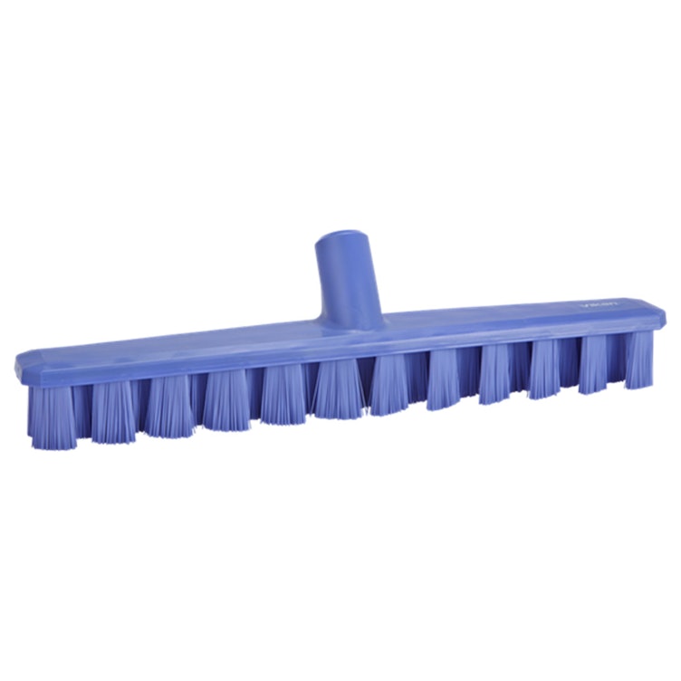 15.7" Purple Polypropylene Vikan® UST Deck Scrub Brush with Stiff Polyester Bristles (Handle Sold Separately)