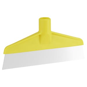 Yellow Polypropylene Vikan® Table & Floor Scraper with Stainless Steel Blade (Handle Sold Separately)