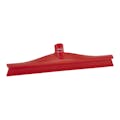 15.7" Red Polypropylene Vikan® Ultra Hygiene Squeegee with Single TPE Rubber Blade (Handle Sold Separately)