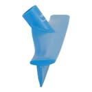 15.7" Blue Polypropylene Vikan® Ultra Hygiene Squeegee with Single TPE Rubber Blade (Handle Sold Separately)