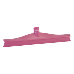 15.7" Pink Polypropylene Vikan® Ultra Hygiene Squeegee with Single TPE Rubber Blade (Handle Sold Separately)