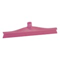 15.7" Pink Polypropylene Vikan® Ultra Hygiene Squeegee with Single TPE Rubber Blade (Handle Sold Separately)