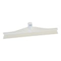 15.7" White Polypropylene Vikan® Ultra Hygiene Squeegee with Single TPE Rubber Blade (Handle Sold Separately)