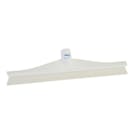 15.7" White Polypropylene Vikan® Ultra Hygiene Squeegee with Single TPE Rubber Blade (Handle Sold Separately)