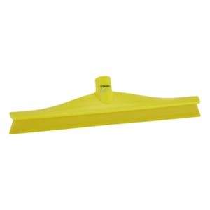 15.7" Yellow Polypropylene Vikan® Ultra Hygiene Squeegee with Single TPE Rubber Blade (Handle Sold Separately)
