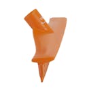 15.7" Orange Polypropylene Vikan® Ultra Hygiene Squeegee with Single TPE Rubber Blade (Handle Sold Separately)