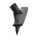 15.7" Black Polypropylene Vikan® Ultra Hygiene Squeegee with Single TPE Rubber Blade (Handle Sold Separately)