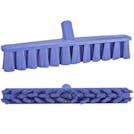 15.7" Purple Polypropylene Vikan® UST Push Broom with Soft Bristles & 51" Purple Ultra Hygienic Handle