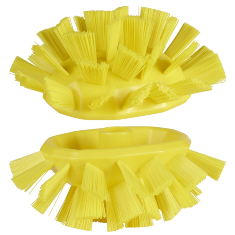 Yellow Polypropylene Vikan® UST Tank Brush with Stiff Bristles & 25.6" Yellow Ultra Hygienic Handle