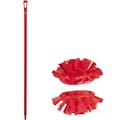Red Polypropylene Vikan® UST Tank Brush with Stiff Bristles & 59.1" Red Ultra Hygienic Handle