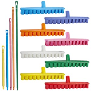Vikan® Color-Coded UST Deck Scrub Brushes with Ultra Hygienic Handles