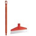 Red Polypropylene Vikan® Table & Floor Scraper with Stainless Steel Blade & 25.6" Red Ultra Hygienic Handle