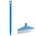 Blue Polypropylene Vikan® Table & Floor Scraper with Stainless Steel Blade & 25.6" Blue Ultra Hygienic Handle