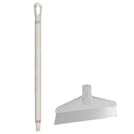 White Polypropylene Vikan® Table & Floor Scraper with Stainless Steel Blade & 25.6" White Ultra Hygienic Handle