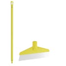 Yellow Polypropylene Vikan® Table & Floor Scraper with Stainless Steel Blade & 39.4" Yellow Ultra Hygienic Handle