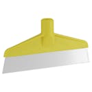 Yellow Polypropylene Vikan® Table & Floor Scraper with Stainless Steel Blade & 39.4" Yellow Ultra Hygienic Handle