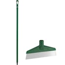 Green Polypropylene Vikan® Table & Floor Scraper with Stainless Steel Blade & 51.2" Green Ultra Hygienic Handle
