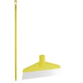 Yellow Polypropylene Vikan® Table & Floor Scraper with Stainless Steel Blade & 51.2" Yellow Ultra Hygienic Handle