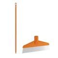 Orange Polypropylene Vikan® Table & Floor Scraper with Stainless Steel Blade & 51.2" Orange Ultra Hygienic Handle