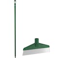 Green Polypropylene Vikan® Table & Floor Scraper with Stainless Steel Blade & 59.1" Green Ultra Hygienic Handle