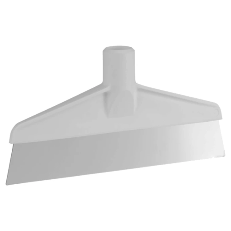 White Polypropylene Vikan® Table & Floor Scraper with Stainless Steel Blade & 59.1" White Ultra Hygienic Handle