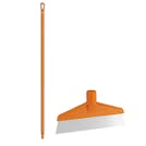 Orange Polypropylene Vikan® Table & Floor Scraper with Stainless Steel Blade & 59.1" Orange Ultra Hygienic Handle
