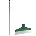 Green Polypropylene Vikan® Table & Floor Scraper with Stainless Steel Blade & 66.9" Green Ultra Hygienic Handle