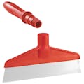 Red Polypropylene Vikan® Table & Floor Scraper with Stainless Steel Blade & 6.3" Red Mini Handle