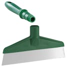 Green Polypropylene Vikan® Table & Floor Scraper with Stainless Steel Blade & 6.3" Green Mini Handle