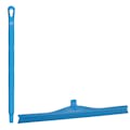 23.6" Blue Polypropylene Vikan® Ultra Hygiene Squeegee with Single TPE Rubber Blade & 25.6" Blue Ultra Hygienic Handle