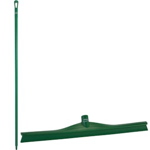 23.6" Green Polypropylene Vikan® Ultra Hygiene Squeegee with Single TPE Rubber Blade & 66.9" Green Ultra Hygienic Handle