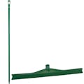 23.6" Green Polypropylene Vikan® Ultra Hygiene Squeegee with Single TPE Rubber Blade & 66.9" Green Ultra Hygienic Handle