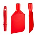 Red Polyamide Vikan® Rigid Paddle Scraper with 6" Red Mini Handle