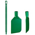 Green Polyamide Vikan® Rigid Paddle Scraper with 26" Green Ultra Hygienic Handle