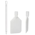White Polyamide Vikan® Rigid Paddle Scraper with 26" White Ultra Hygienic Handle