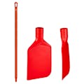 Red Polyamide Vikan® Rigid Paddle Scraper with 40" Red Ultra Hygienic Handle