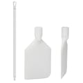 White Polyamide Vikan® Rigid Paddle Scraper with 40" White Ultra Hygienic Handle