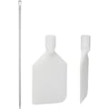 White Polyamide Vikan® Rigid Paddle Scraper with 67" White Ultra Hygienic Handle