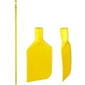 Yellow Polyamide Vikan® Rigid Paddle Scraper with 67" Yellow Ultra Hygienic Handle