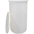 150 Gallon Natural MDLPE Cylindrical ProChem® Open Top Process Chemical Tank (1.9 Specific Gravity) with 34-1/2" Cover - 30" Dia. x 54-1/2" Hgt.