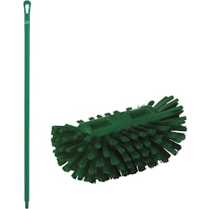 Green Polypropylene Vikan® Tank Brush with Medium Bristles & 51" Green Ultra Hygienic Handle