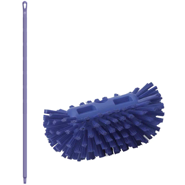 Purple Polypropylene Vikan® Tank Brush with Stiff Bristles & 59.1" Purple Ultra Hygienic Handle