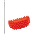 Orange Polypropylene Vikan® Tank Brush with Stiff Bristles & 67" White Ultra Hygienic Handle