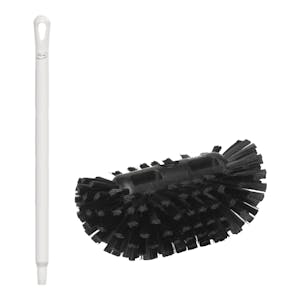 Black Polypropylene Vikan® Tank Brush with Stiff Bristles & 26" White Ultra Hygienic Handle