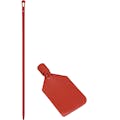 Red LDPE Vikan® Flexible Paddle Scraper with 67" Red Ultra Hygienic Handle