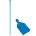 Blue LDPE Vikan® Flexible Paddle Scraper with 51" Blue Ultra Hygienic Handle