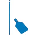 Blue LDPE Vikan® Flexible Paddle Scraper with 59" Blue Ultra Hygienic Handle