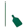 Green LDPE Vikan® Flexible Paddle Scraper with 51" Green Ultra Hygienic Handle
